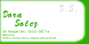 dora solcz business card